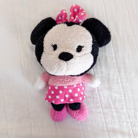Disney Other - Disney Baby Cuteeze Minnie Mouse 14" Collectible Plush Toy Pink Fuzzy